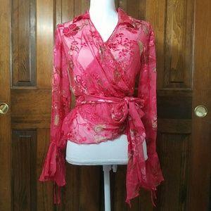 🎀 Wrap blouse 100% Silk - 5items/$25 sale